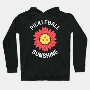 Pickleball sunshine for pickleball woman, pickleball design with sunflower and pickleball Hoodie